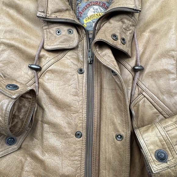 Wilson's Adventure Bound Brown Leather Jacket with Thinsulate Zip Out Liner Sz M - Picture 2 of 16